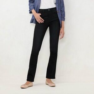 Lauren Conrad Madison The Slim Boot Black Stretch Denim Jeans Size 6